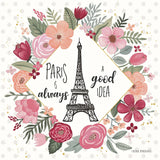 Paris is Blooming IV by Laura Marshall. SKU 45329a. Archival Giclee Fine art print for wall decor.