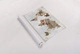 Pattern World Map Geo Background by Laura Marshall. shown as a rolled paper print. Available as archival giclee rolled canvas, fine art paper, or poster print. SKU 31807i.