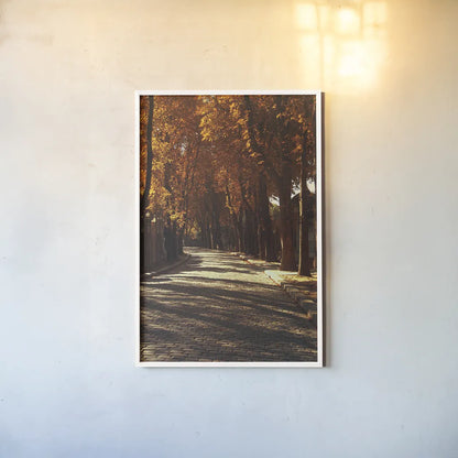 Pere La Chaise by Laura Marshall. shown as a paper print in a white frame. Available as a archival giclee rolled canvas, fine art paper, or poster print. SKU 20700h.