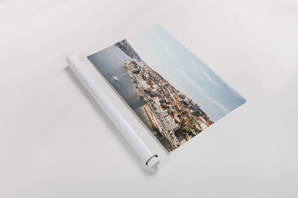 Porto II by Laura Marshall. shown as a rolled paper print. Available as archival giclee rolled canvas, fine art paper, or poster print. SKU 81309i.