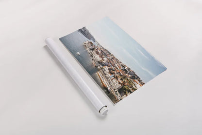 Porto II by Laura Marshall. shown as a rolled paper print. Available as archival giclee rolled canvas, fine art paper, or poster print. SKU 81309i.