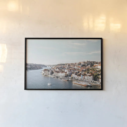 Porto II by Laura Marshall. shown as a paper print in a black flame. Available as a archival giclee rolled canvas, fine art paper, or poster print. SKU 81309i.