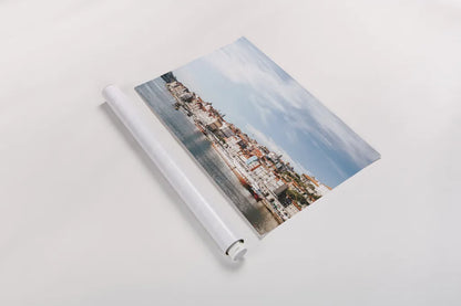 Porto III by Laura Marshall. shown as a rolled paper print. Available as archival giclee rolled canvas, fine art paper, or poster print. SKU 81310i.