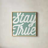 Positivity III by Laura Marshall. Shown in a natural wood glass frame for a timeless modern aesthetic. Available as an archival giclee rolled canvas, fine art paper, or poster print. SKU 50780a.
