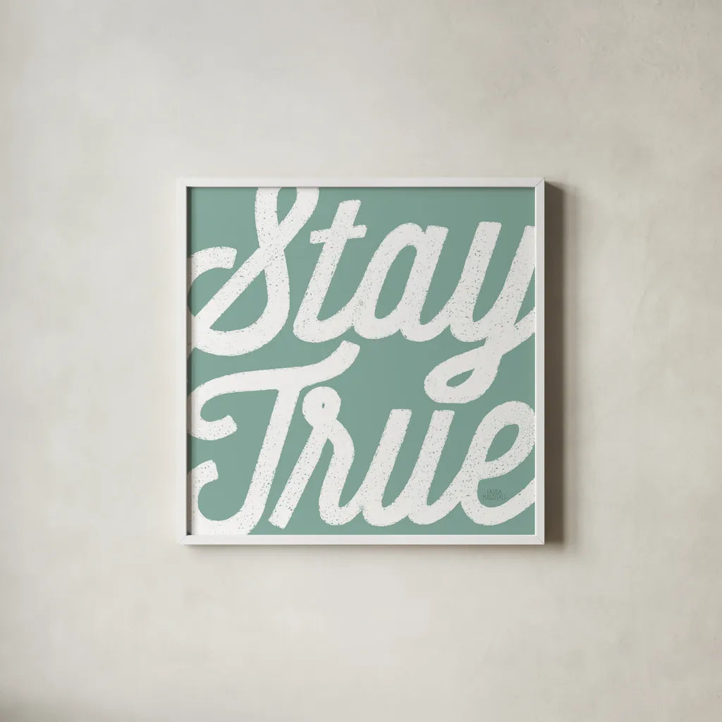 Positivity III by Laura Marshall. Shown in a crisp white glass frame for a clean and minimalist style. Available as an archival giclee rolled canvas, fine art paper, or poster print. SKU 50780a.