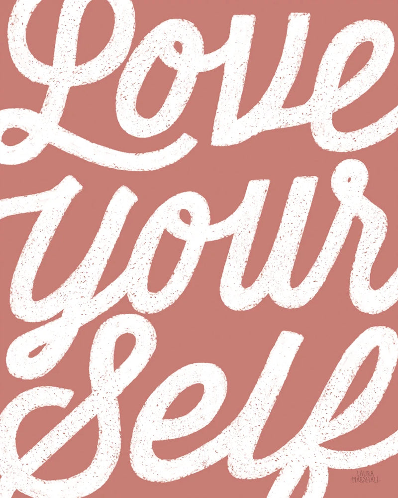 Positivity VIII Coral by Laura Marshall