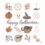 Pumpkins and Paws V by Laura Marshall. SKU 95566a. Archival Giclee Fine art print for wall decor.