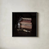 Quiet Study II by Laura Marshall. Shown in a sleek black glass frame for a contemporary gallery look. Available as an archival giclee rolled canvas, fine art paper, or poster print. SKU 99039a.