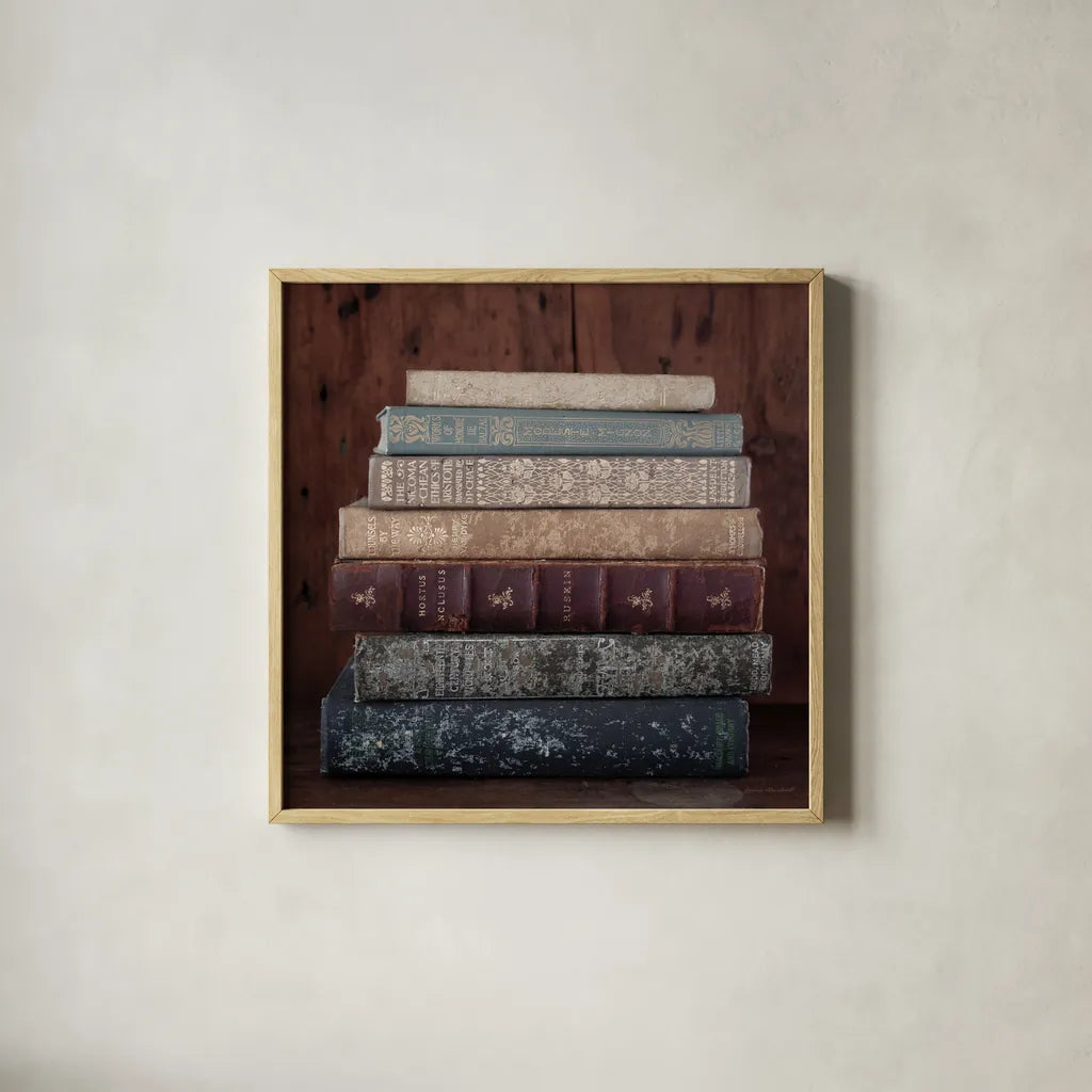 Quiet Study IV by Laura Marshall. Shown in a natural wood glass frame for a timeless modern aesthetic. Available as an archival giclee rolled canvas, fine art paper, or poster print. SKU 99041a.