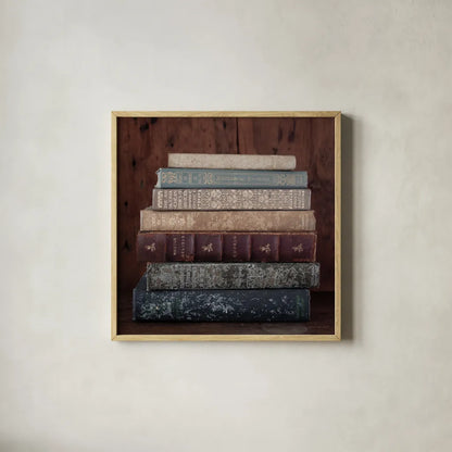 Quiet Study IV by Laura Marshall. Shown in a natural wood glass frame for a timeless modern aesthetic. Available as an archival giclee rolled canvas, fine art paper, or poster print. SKU 99041a.
