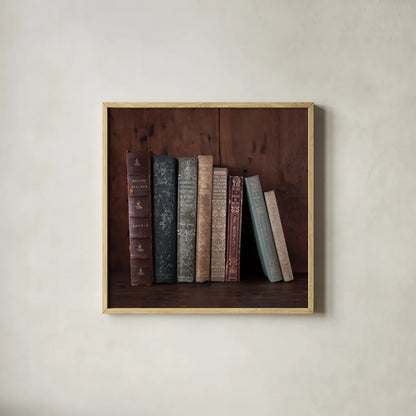 Quiet Study V by Laura Marshall. Shown in a natural wood glass frame for a timeless modern aesthetic. Available as an archival giclee rolled canvas, fine art paper, or poster print. SKU 99042a.