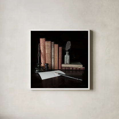 Quiet Study VI by Laura Marshall. Shown in a crisp white glass frame for a clean and minimalist style. Available as an archival giclee rolled canvas, fine art paper, or poster print. SKU 99043a.