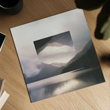 Reflected Landscape II by Laura Marshall. Shown as a detailed flat fine art print, highlighting archival giclee quality. Available as an archival giclee rolled canvas, fine art paper, or poster print. SKU 25131a.