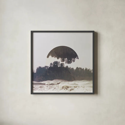 Reflected Landscape III by Laura Marshall. Shown in a sleek black glass frame for a contemporary gallery look. Available as an archival giclee rolled canvas, fine art paper, or poster print. SKU 25132a.