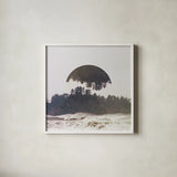 Reflected Landscape III by Laura Marshall. Shown in a crisp white glass frame for a clean and minimalist style. Available as an archival giclee rolled canvas, fine art paper, or poster print. SKU 25132a.
