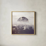 Reflected Landscape IV by Laura Marshall. Shown in a natural wood glass frame for a timeless modern aesthetic. Available as an archival giclee rolled canvas, fine art paper, or poster print. SKU 25133a.