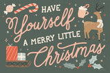 Reindeer Holiday I by Laura Marshall. SKU 75371i. Archival Giclee Fine art print for wall decor.