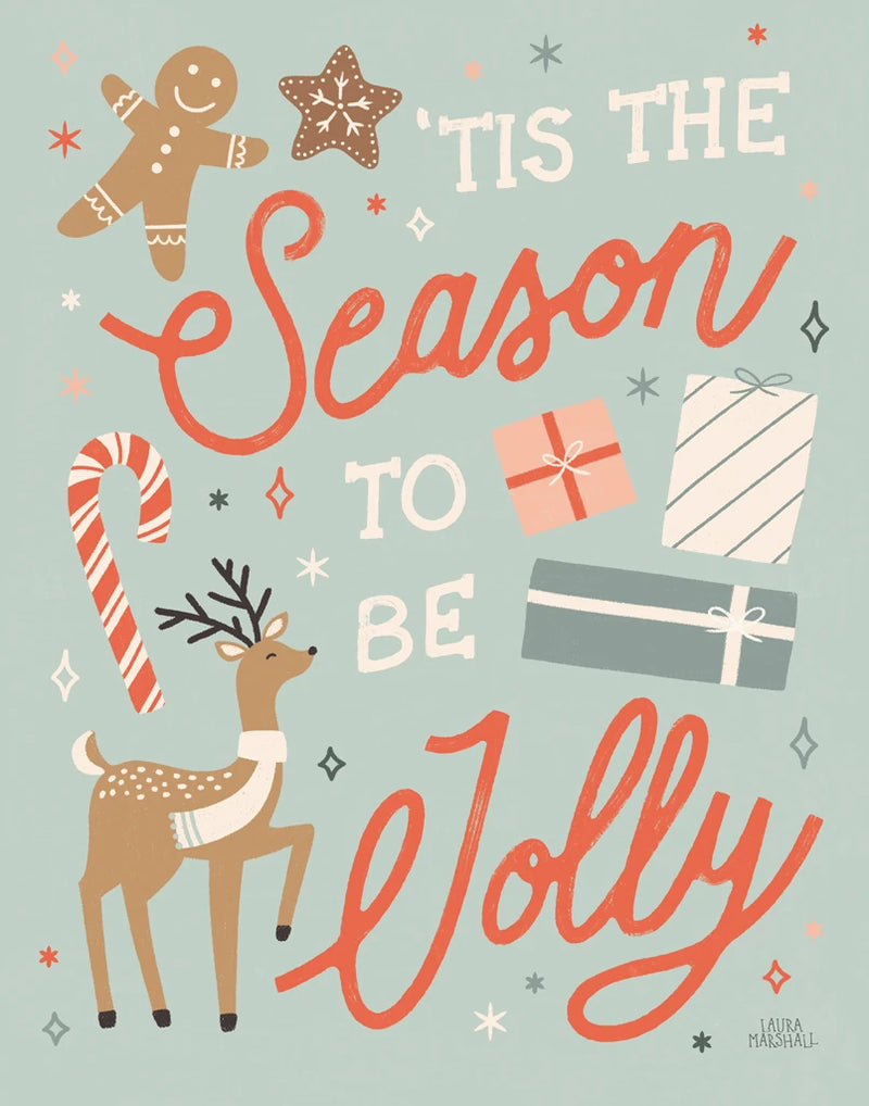 Reindeer Holiday III by Laura Marshall