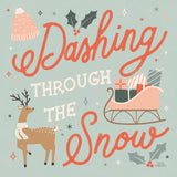 Reindeer Holiday IV by Laura Marshall. SKU 75374a. Archival Giclee Fine art print for wall decor.