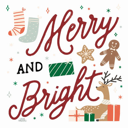 Reindeer Holiday VI RG by Laura Marshall. SKU 75792a. Archival Giclee Fine art print for wall decor.