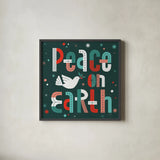 Retro Holiday III by Laura Marshall. Shown in a sleek black glass frame for a contemporary gallery look. Available as an archival giclee rolled canvas, fine art paper, or poster print. SKU 60428a.