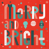 Retro Holiday IV Red by Laura Marshall. SKU 65874a. Archival Giclee Fine art print for wall decor.