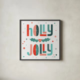 Retro Holiday V by Laura Marshall. Shown in a sleek black glass frame for a contemporary gallery look. Available as an archival giclee rolled canvas, fine art paper, or poster print. SKU 60430a.