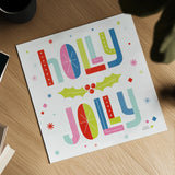 Retro Holiday V Bright by Laura Marshall. Shown as a detailed flat fine art print, highlighting archival giclee quality. Available as an archival giclee rolled canvas, fine art paper, or poster print. SKU 65285a.
