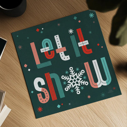 Retro Holiday VI by Laura Marshall. Shown as a detailed flat fine art print, highlighting archival giclee quality. Available as an archival giclee rolled canvas, fine art paper, or poster print. SKU 60431a.