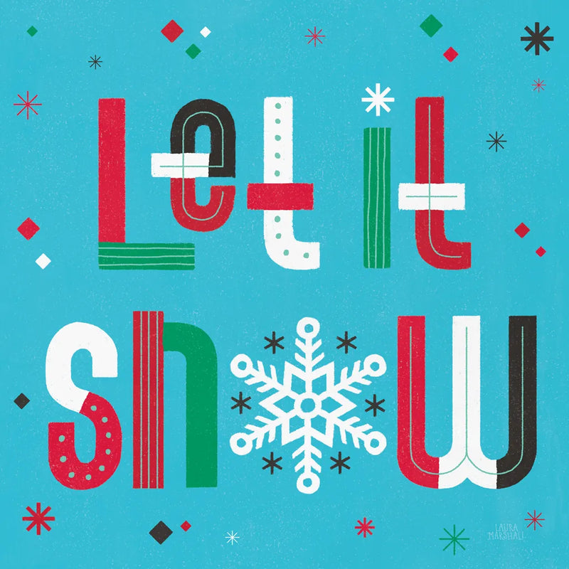 Retro Holiday VI Bright by Laura Marshall. SKU 67515a. Archival Giclee Fine art print for wall decor.