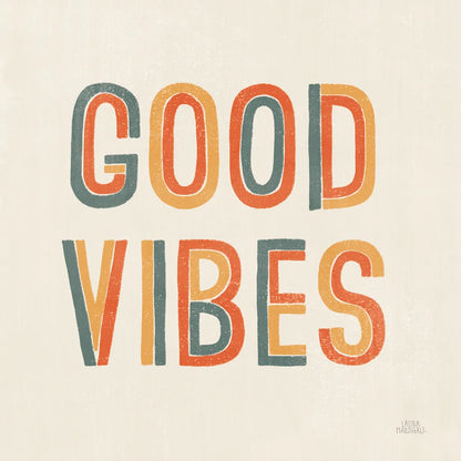 Retro Words I by Laura Marshall. SKU 58577a. Archival Giclee Fine art print for wall decor.