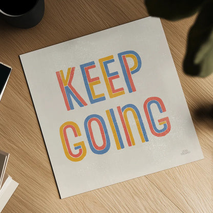 Retro Words II Hippiecurian by Laura Marshall. Shown as a detailed flat fine art print, highlighting archival giclee quality. Available as an archival giclee rolled canvas, fine art paper, or poster print. SKU 70951a.