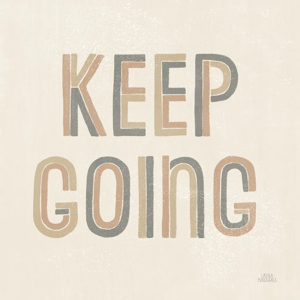 Retro Words II Neutral by Laura Marshall. SKU 64664a. Archival Giclee Fine art print for wall decor.