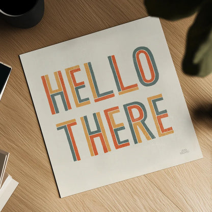 Retro Words III by Laura Marshall. Shown as a detailed flat fine art print, highlighting archival giclee quality. Available as an archival giclee rolled canvas, fine art paper, or poster print. SKU 61555a.