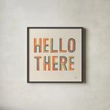 Retro Words III by Laura Marshall. Shown in a sleek black glass frame for a contemporary gallery look. Available as an archival giclee rolled canvas, fine art paper, or poster print. SKU 61555a.