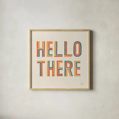 Retro Words III by Laura Marshall. Shown in a natural wood glass frame for a timeless modern aesthetic. Available as an archival giclee rolled canvas, fine art paper, or poster print. SKU 61555a.