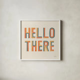 Retro Words III by Laura Marshall. Shown in a crisp white glass frame for a clean and minimalist style. Available as an archival giclee rolled canvas, fine art paper, or poster print. SKU 61555a.