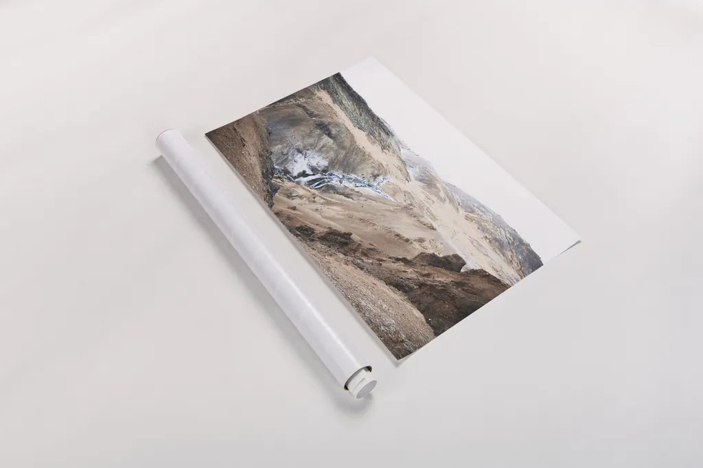 Reykjadalur Hot River by Laura Marshall. shown as a rolled paper print. Available as archival giclee rolled canvas, fine art paper, or poster print. SKU 69905i.