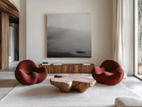 Salt Creek II by Laura Marshall. Shown as extra-large giant wall art in a modern living room. Available as an archival giclee rolled canvas, fine art paper, or poster print. SKU 64403a.