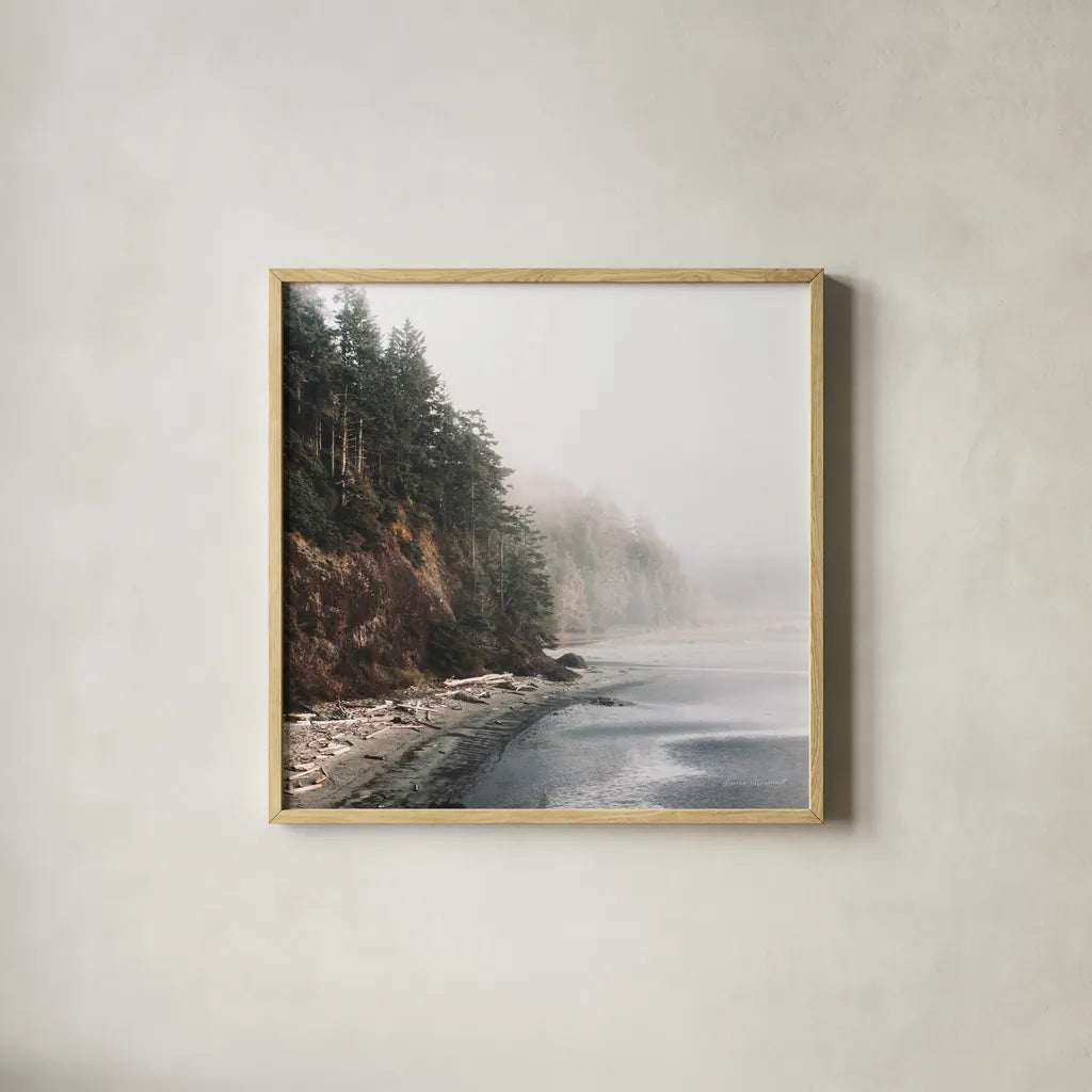 Salt Creek III Color by Laura Marshall. Shown in a natural wood glass frame for a timeless modern aesthetic. Available as an archival giclee rolled canvas, fine art paper, or poster print. SKU 78127a.