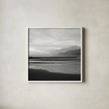 Salt Creek IV by Laura Marshall. Shown in a crisp white glass frame for a clean and minimalist style. Available as an archival giclee rolled canvas, fine art paper, or poster print. SKU 64405a.