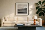 Salt Creek IV by Laura Marshall. Displayed in a glass frame with matte in a clean modern living room. Available as an archival giclee rolled canvas, fine art paper, or poster print. SKU 64405a.