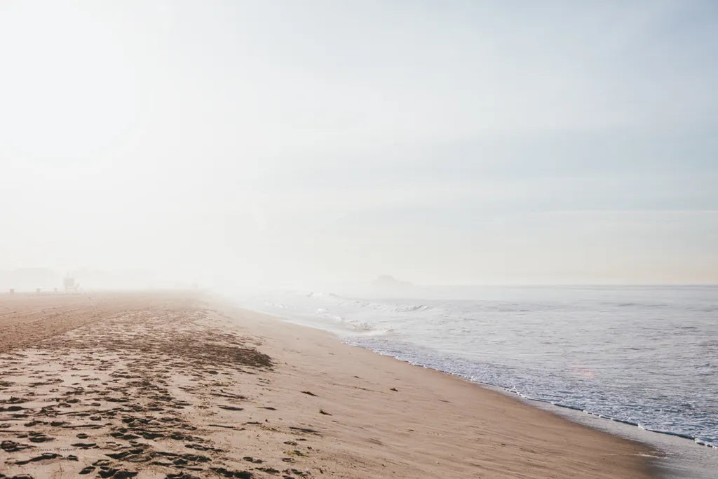 Santa Monica Beach II by Laura Marshall. SKU 81303i. Archival Giclee Fine art print for wall decor.