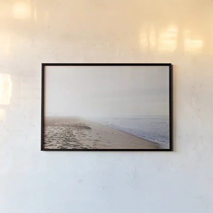 Santa Monica Beach II by Laura Marshall. shown as a paper print in a black flame. Available as a archival giclee rolled canvas, fine art paper, or poster print. SKU 81303i.