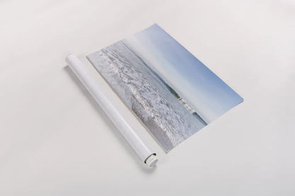 Santa Monica Beach III by Laura Marshall. shown as a rolled paper print. Available as archival giclee rolled canvas, fine art paper, or poster print. SKU 81304i.