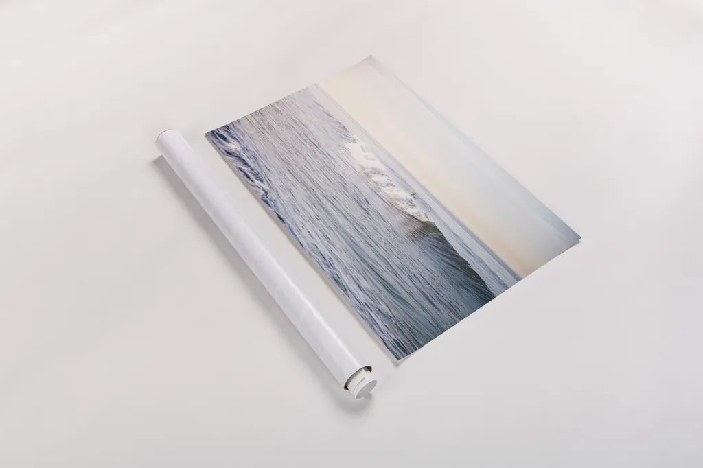 Santa Monica Beach IV by Laura Marshall. shown as a rolled paper print. Available as archival giclee rolled canvas, fine art paper, or poster print. SKU 81305i.