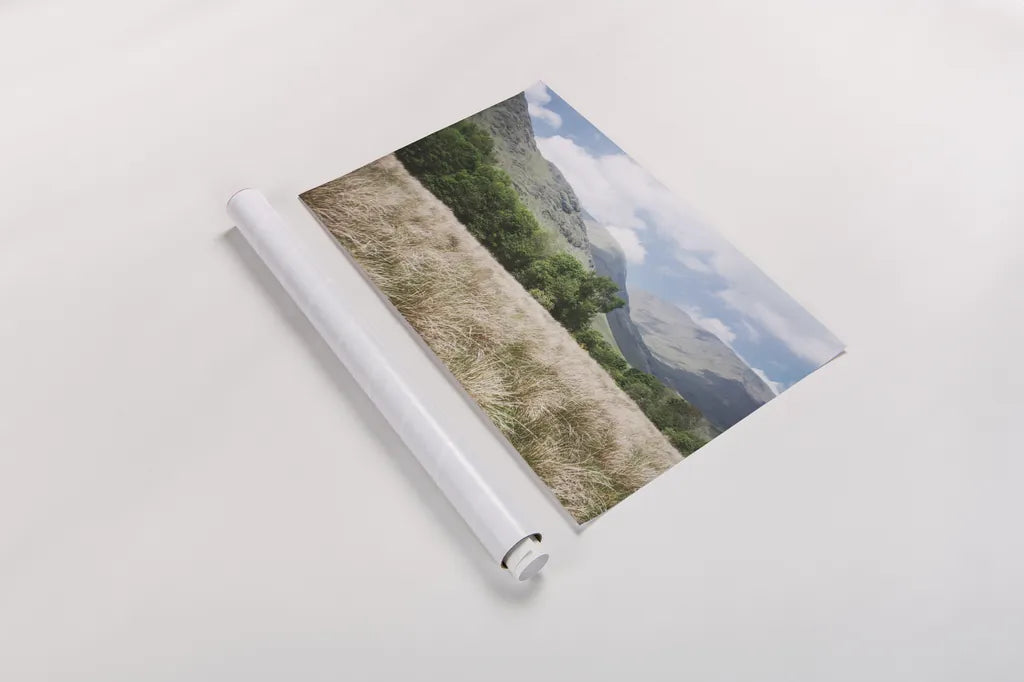 Scottish Highlands III by Laura Marshall. shown as a rolled paper print. Available as archival giclee rolled canvas, fine art paper, or poster print. SKU 63277i.