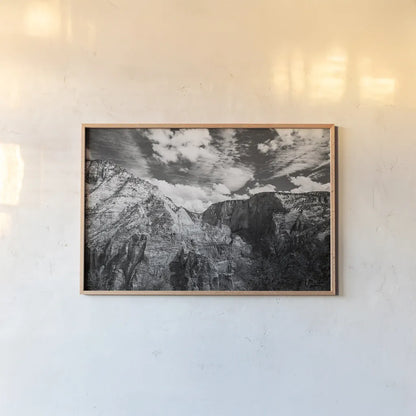 Scouts Landing I by Laura Marshall. shown as a paper print in a natural frame. Available as a archival giclee rolled canvas, fine art paper, or poster print. SKU 64414i.