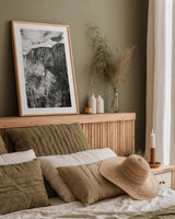 Scouts Landing II by Laura Marshall. shown as a paper print in a natural frame. Available as a archival giclee rolled canvas, fine art paper, or poster print. SKU 64415h.