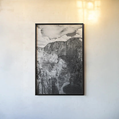 Scouts Landing II by Laura Marshall. shown as a paper print in a black flame. Available as a archival giclee rolled canvas, fine art paper, or poster print. SKU 64415h.